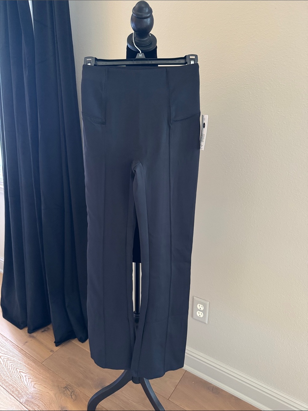 SPANX Black Dress Pants with Subtle Seam Details